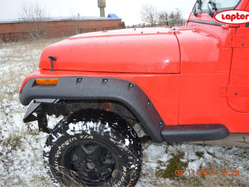 Расширители колесных арок Jeep Wrangler (спереди 140 мм, сзади 140 мм) JR