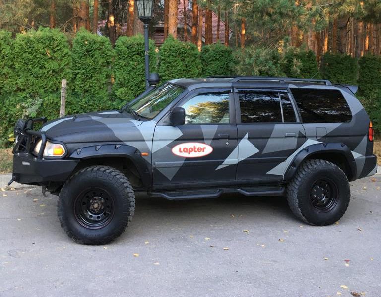 Расширители колесных арок Mitsubishi Pajero Sport (вылет 70 мм) под силовой бампер MPS