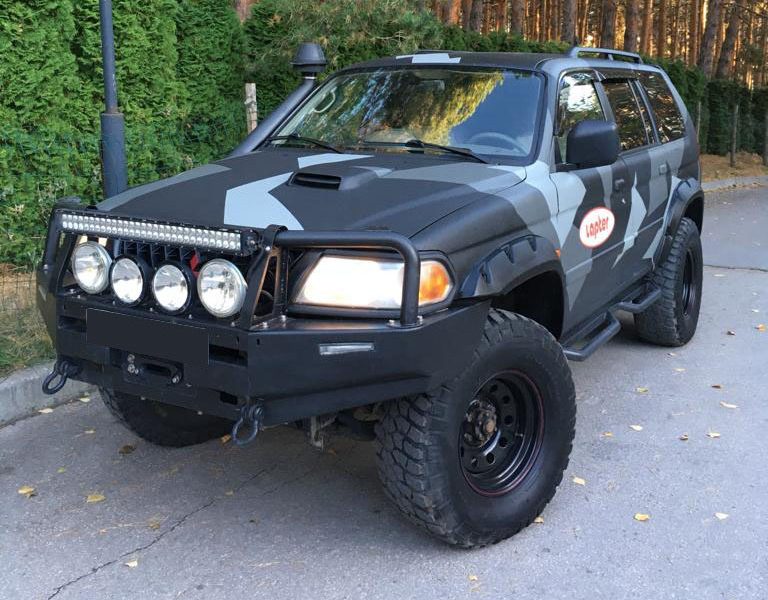 Расширители колесных арок Mitsubishi Pajero Sport (вылет 70 мм) под силовой бампер MPS