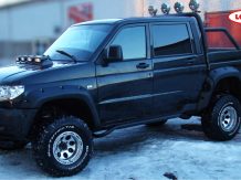 Расширители колесных арок UAZ Patriot Pickup дорестайл (до 2015г.) (с накладками на бампер) ТКУ31Р
