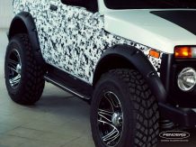 Расширители колесных арок Lada Niva 3-дверная под резаные арки ТКН21