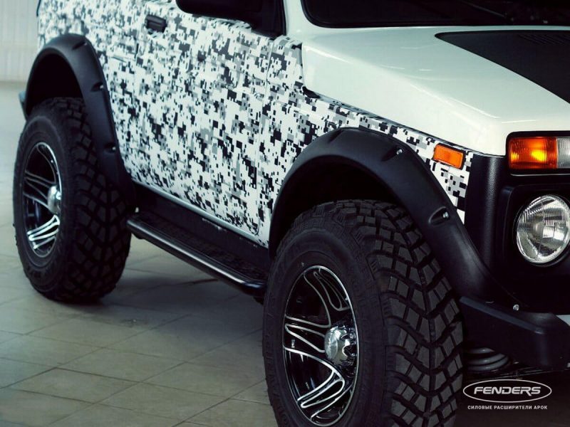 Расширители колесных арок Lada Niva 3-дверная под резаные арки ТКН21