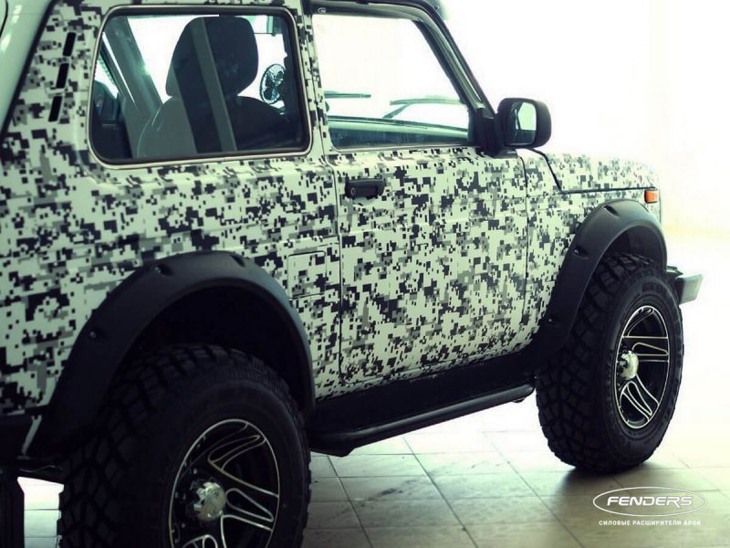 Расширители колесных арок Lada Niva 3-дверная под резаные арки ТКН21