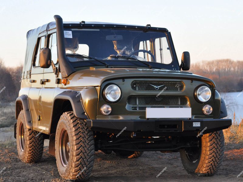 Расширители колесных арок UAZ Hunter (резаные кромки крыльев) ТКУ05