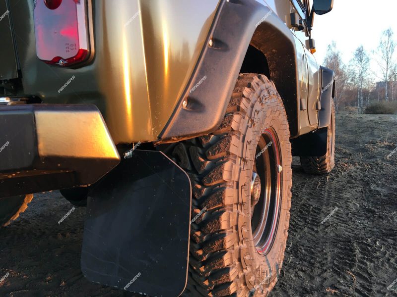 Расширители колесных арок UAZ Hunter (резаные кромки крыльев) ТКУ05