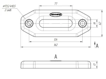 Клюз металлокомпозитный FENDERS 124 мм